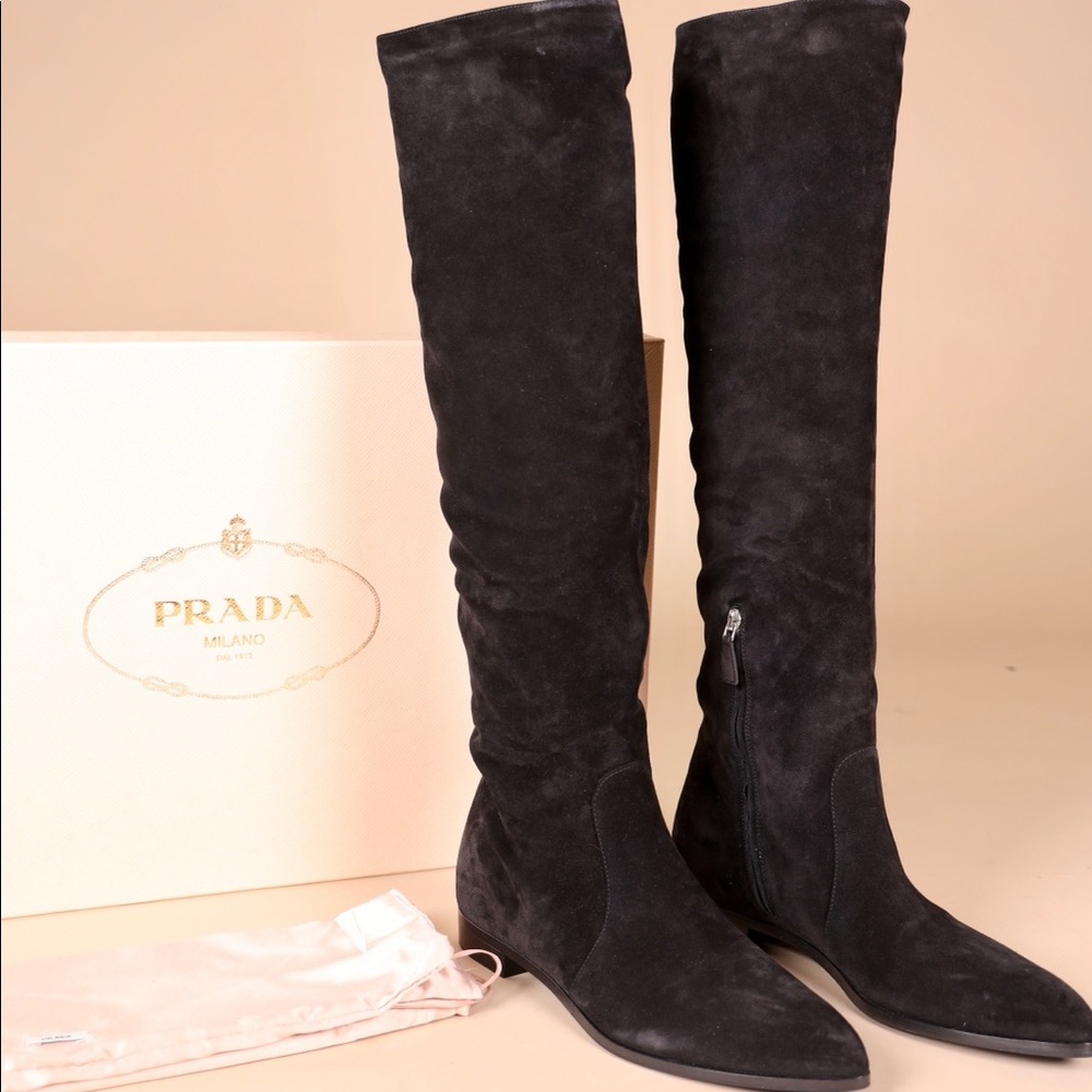 Prada Suede Boots -  New Never Worn! - Picture 2 of 5
